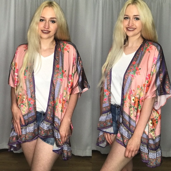 Umgee NWT Boutique Kimono Cardigan S-2X - Picture 3 of 14